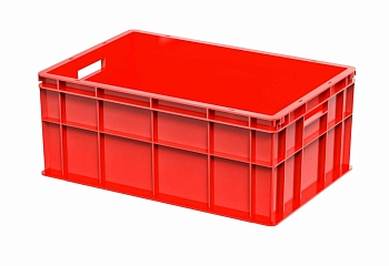 Изображение товара Ящик продуктовый 600*400*250 красный в Миди Лтд
