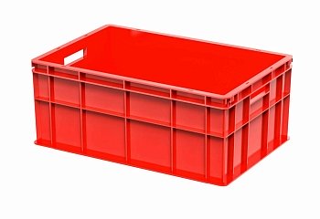 Изображение товара Ящик продуктовый 600*400*250 красный в Миди Лтд