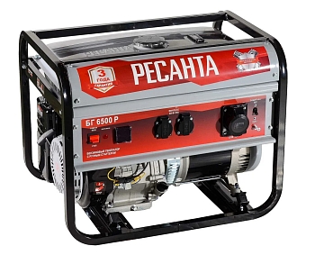 Изображение товара Генератор бензиновый Ресанта 6500 Р  в Миди Лтд