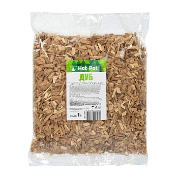 Изображение товара Щепа для копчения Hot Pot Дуб 1л (25шт/кор) в Миди Лтд