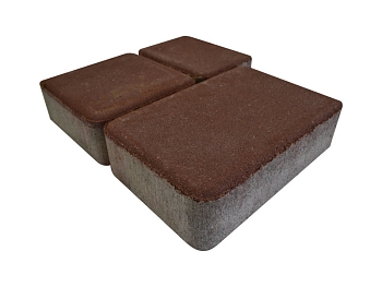 Изображение товара Плитка тротуарная «Старый город» бордо 50мм (1 ряд- 1,09м2, пал- 15 рядов/16,3м2) в Миди Лтд