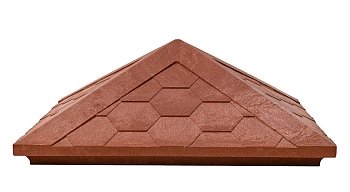 Изображение товара Колпак столба полимерно песчанный коричневый (380*380мм) в Миди Лтд