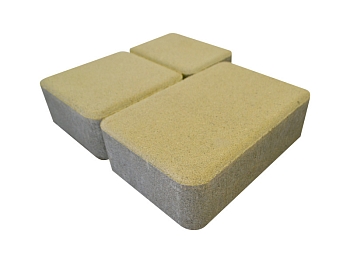 Изображение товара Плитка тротуарная «Старый город» белая 40мм (1 ряд- 1,09м2, пал- 15 рядов/16,3м2) в Миди Лтд