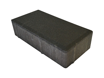 Изображение товара Плитка тротуарная «Кирпичик» черная 50мм (1 ряд- 1,08м2, пал- 15 рядов/16,2м2) в Миди Лтд