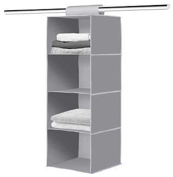 Изображение товара Кофр для хранения подвесной Haushalt 300х300х840 gray в Миди Лтд