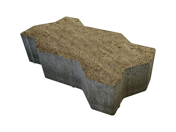 Изображение товара Плитка тротуарная «Волна» кофейная 60мм (1 ряд- 1м2, пал- 13 рядов/13м2) в Миди Лтд