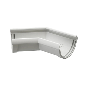 Изображение товара Элемент угловой желоба 135 DOCKE LUX Пломбир (10шт/кор) в Миди Лтд